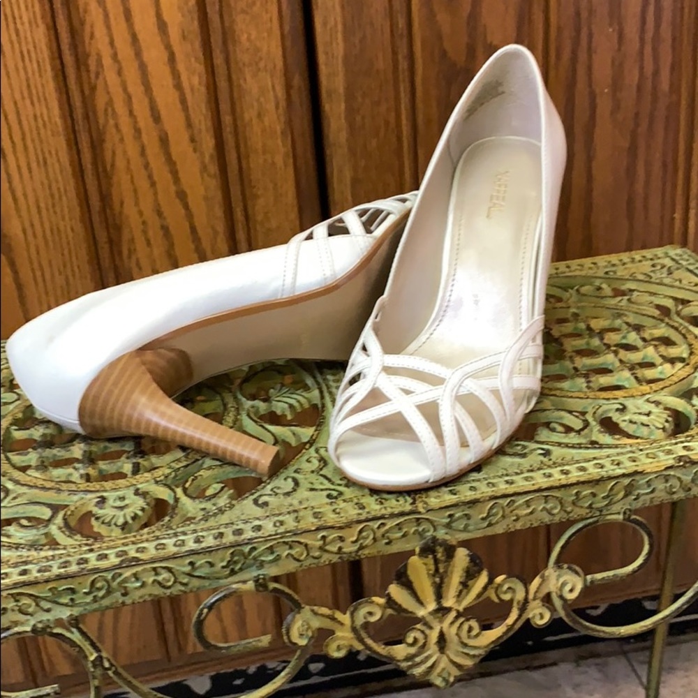 White pumps